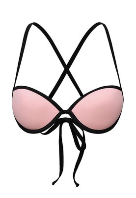 LOST INK  COLOUR BLOCK BIKINI TOP