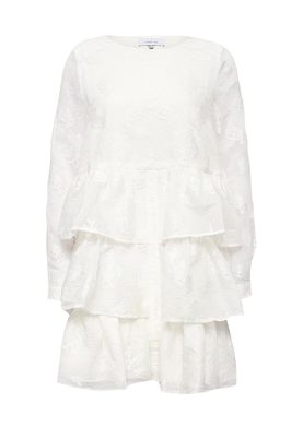 LOST INK  ADREINNE TEXTURED FRILL DRESS